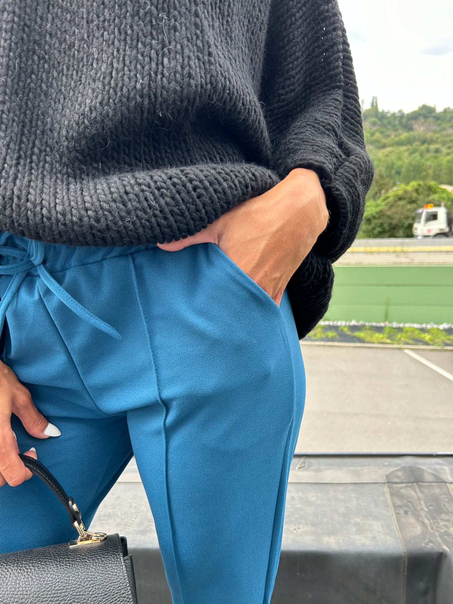 Pantalon Delphine pétrole