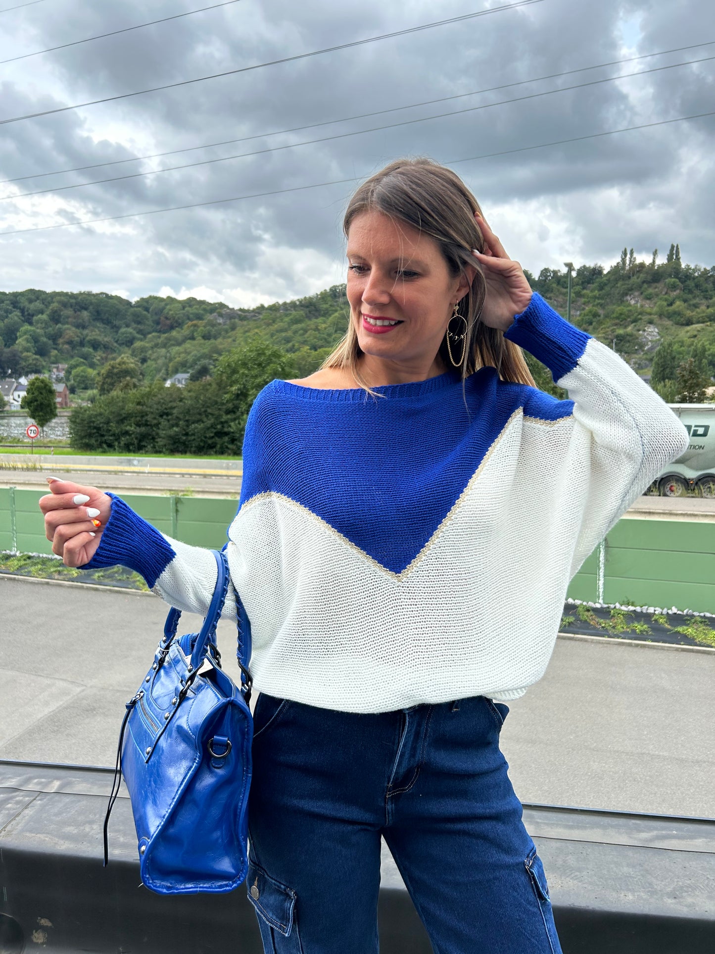 Pull Olivia bleu bic