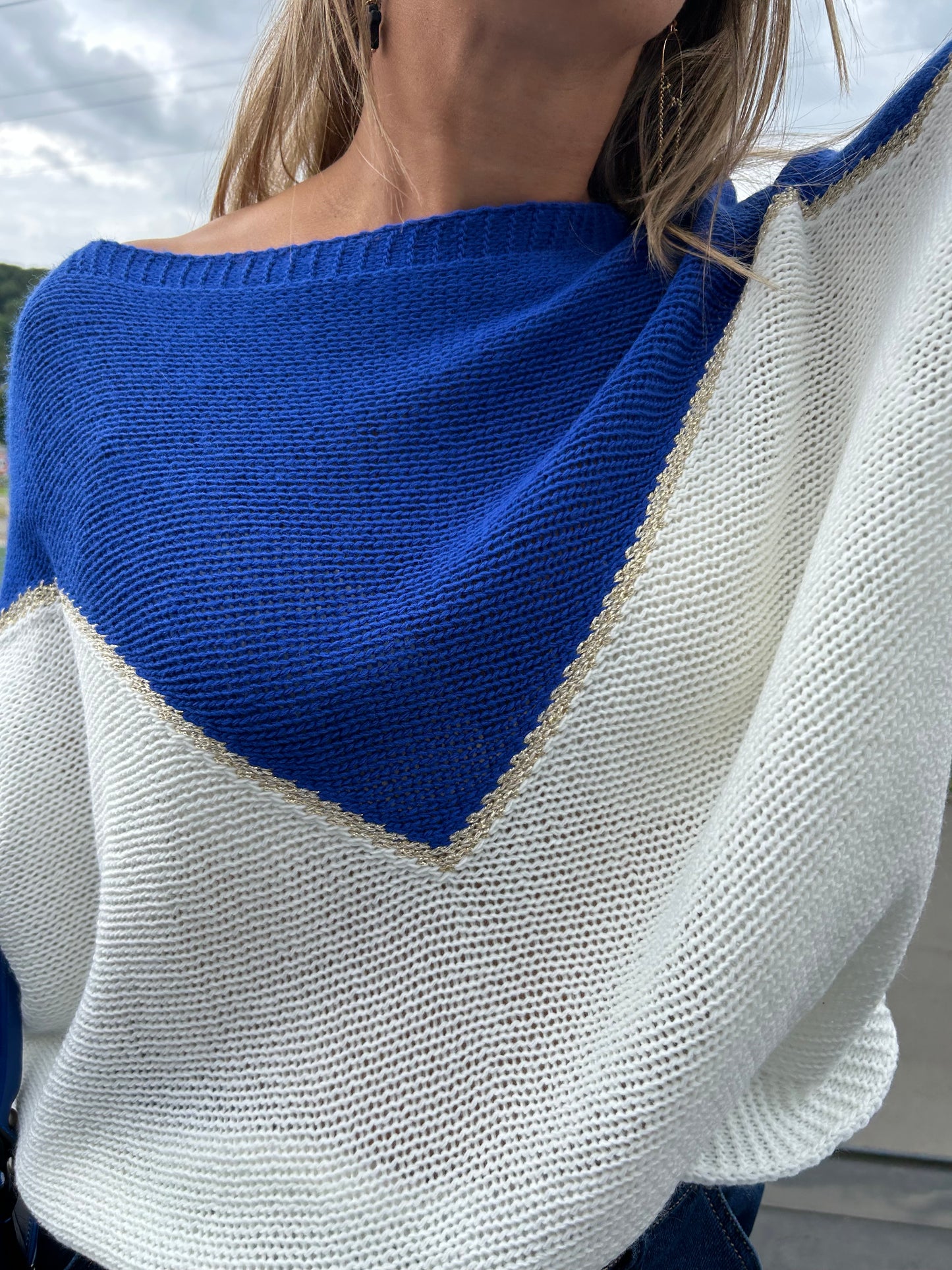 Pull Olivia bleu bic