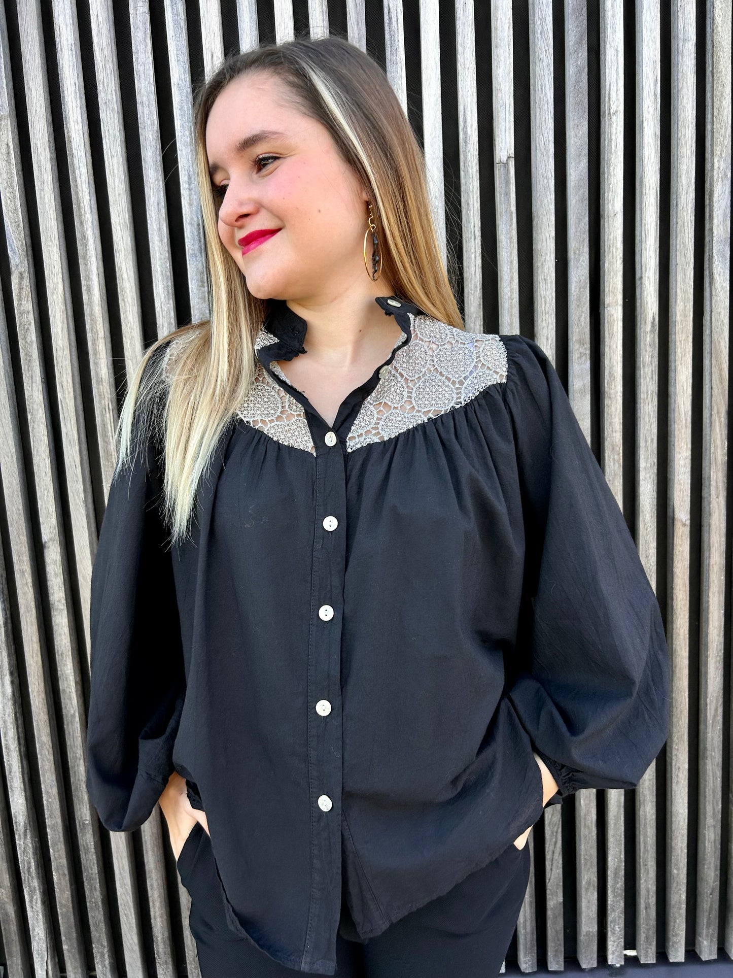 Chemise Amalia noir