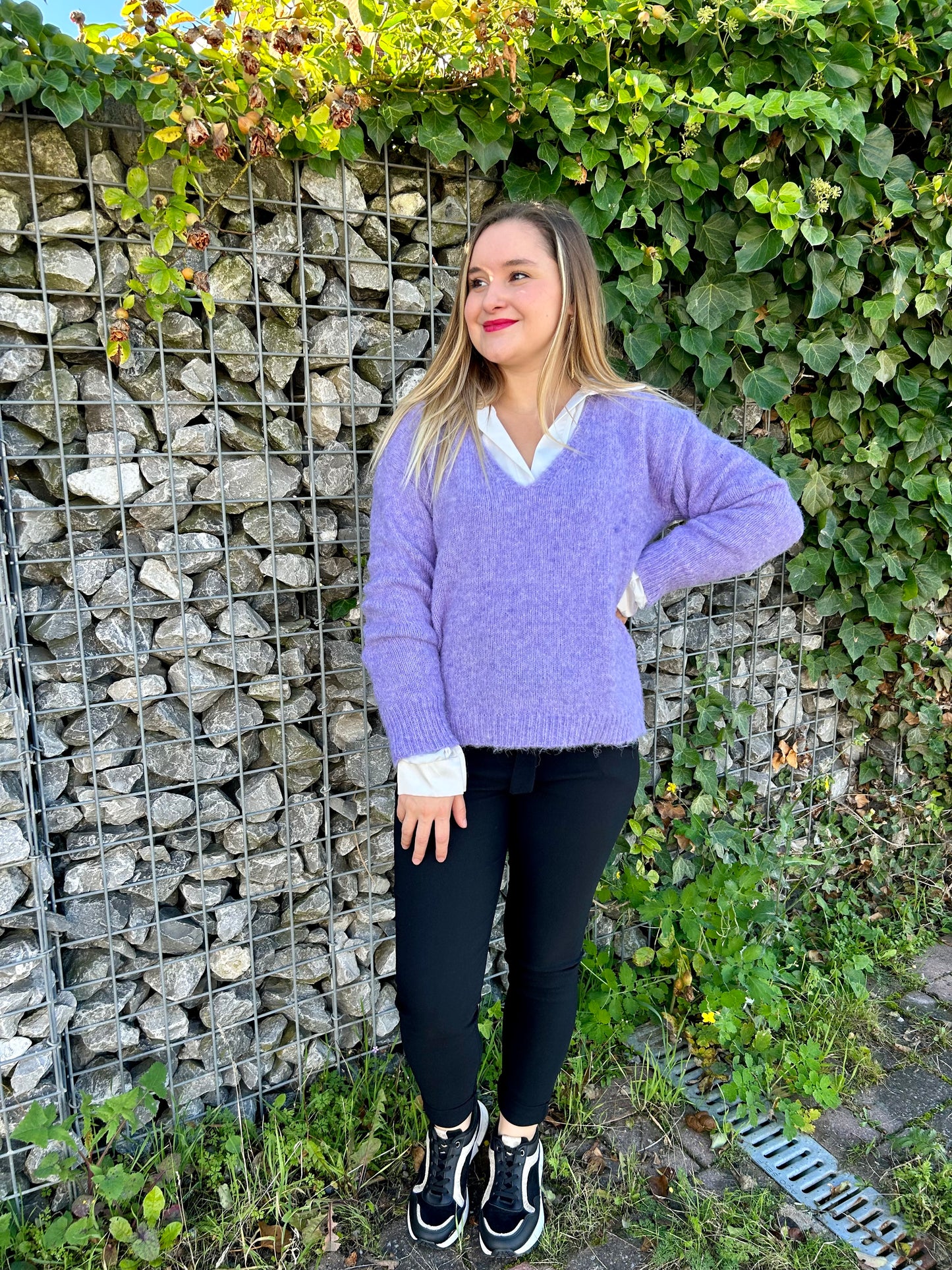 Pull Léa mauve