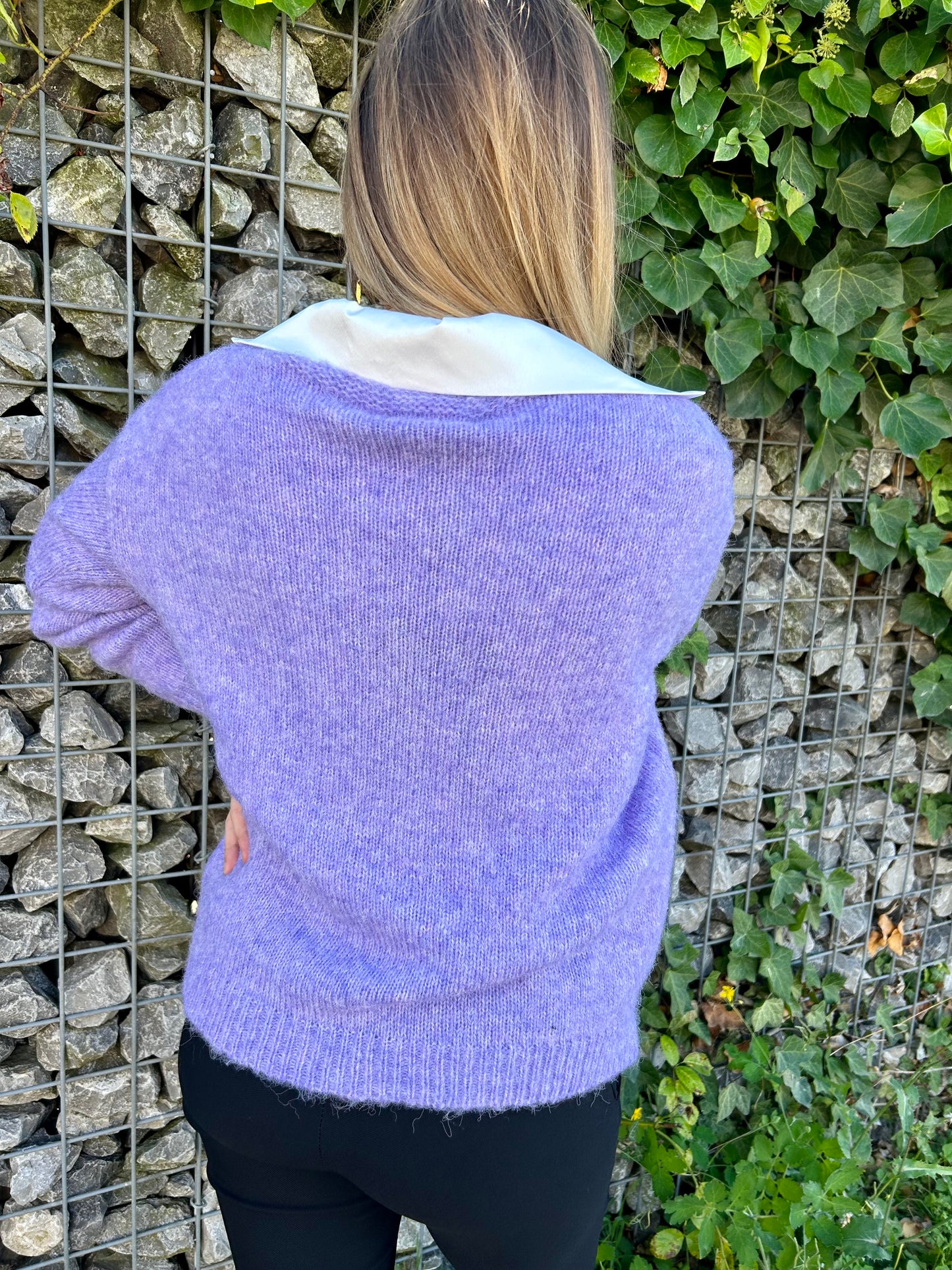 Pull Léa mauve