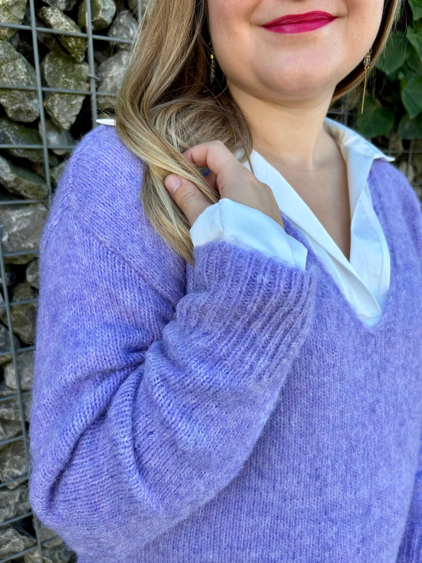 Pull Léa mauve