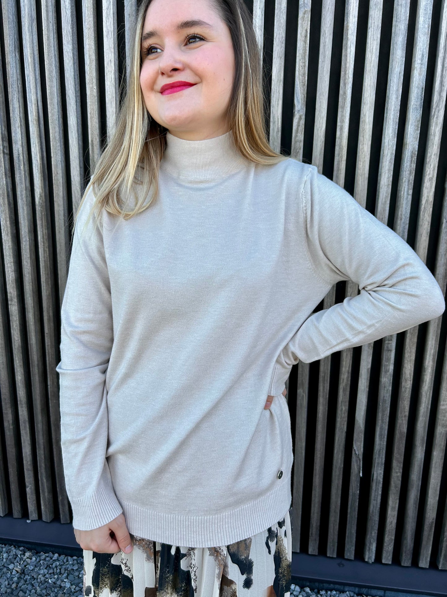 Pull Stéphanie beige clair