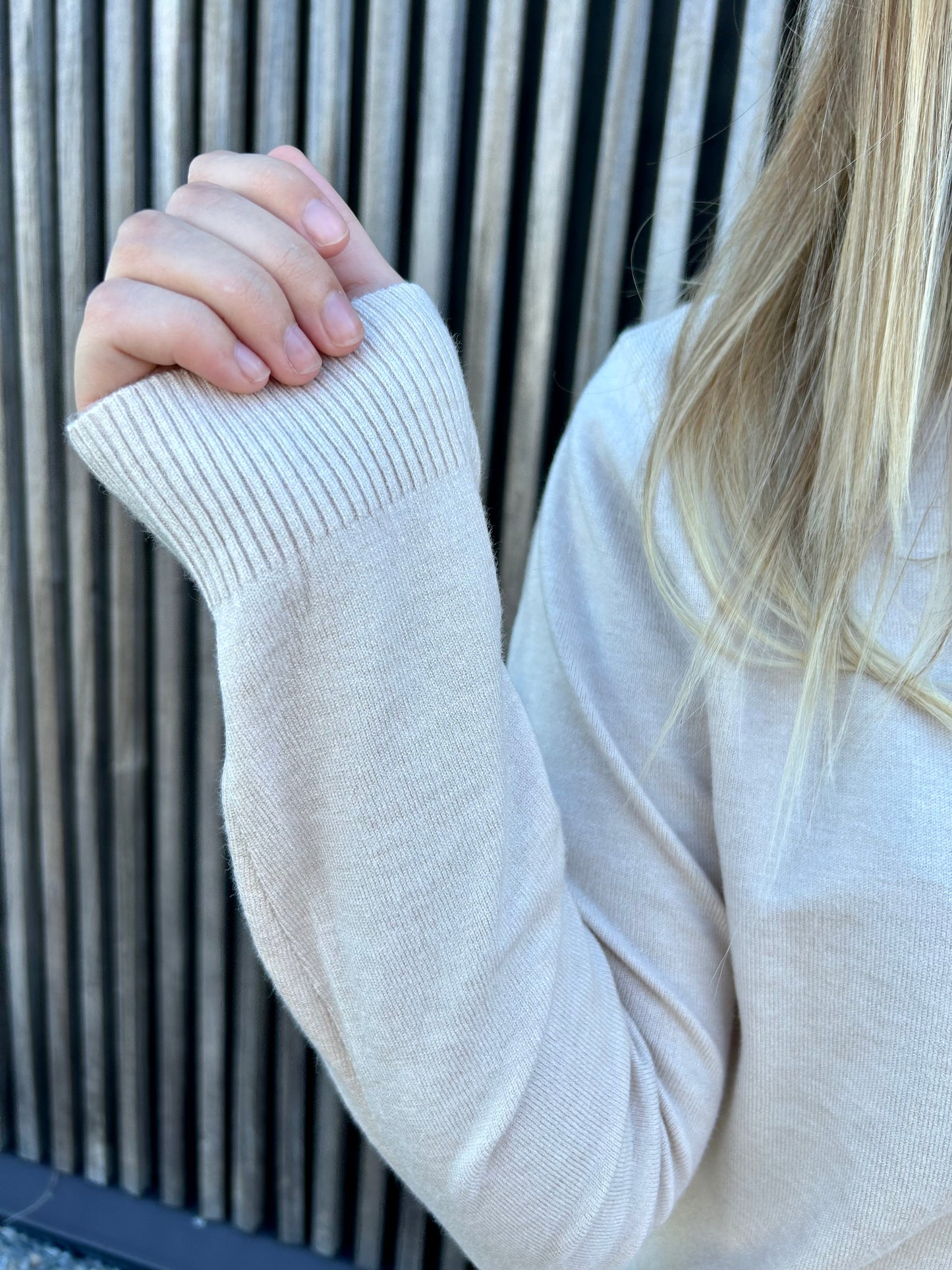 Pull Stéphanie beige clair