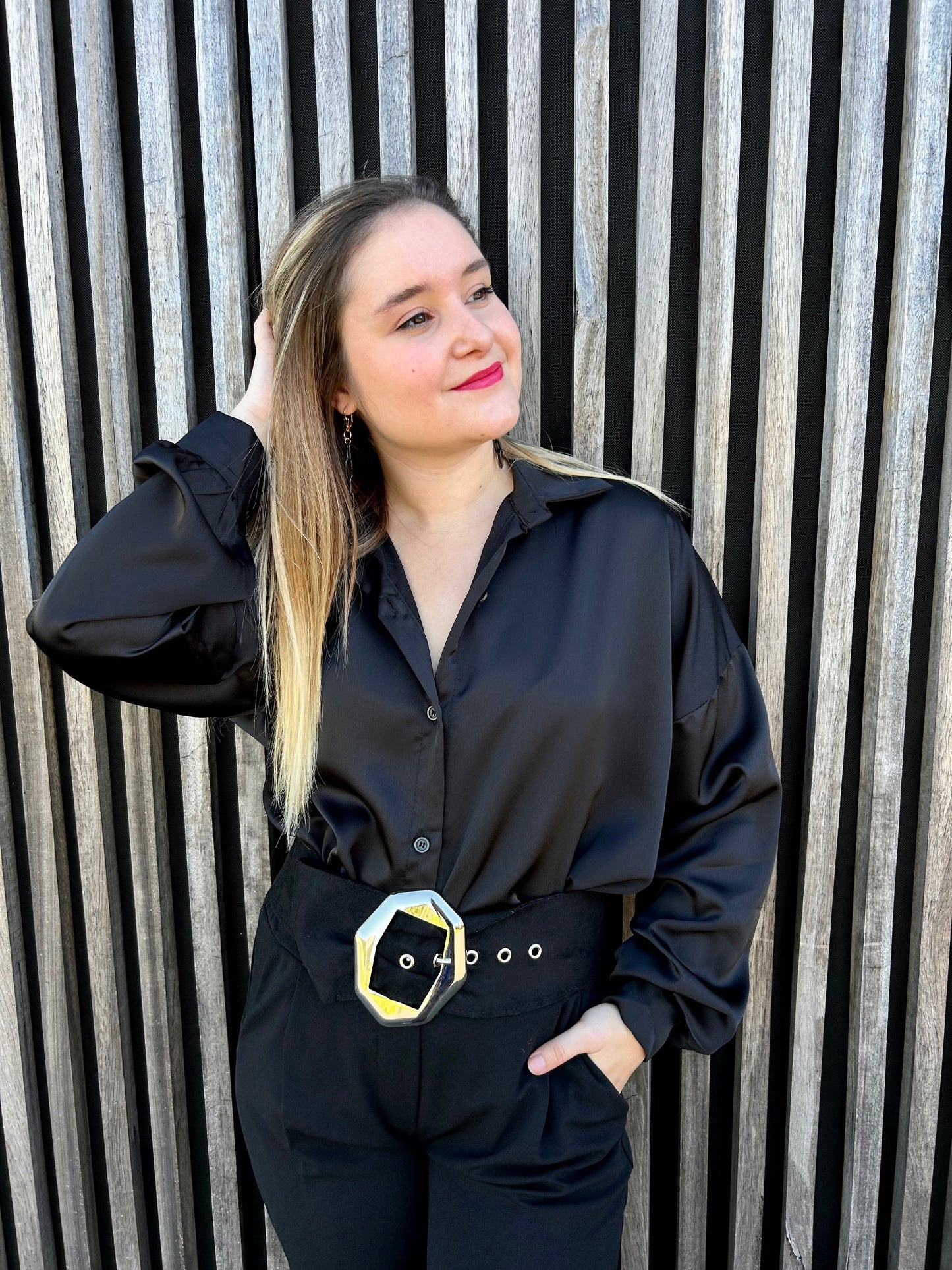 Chemisier Kayra noir
