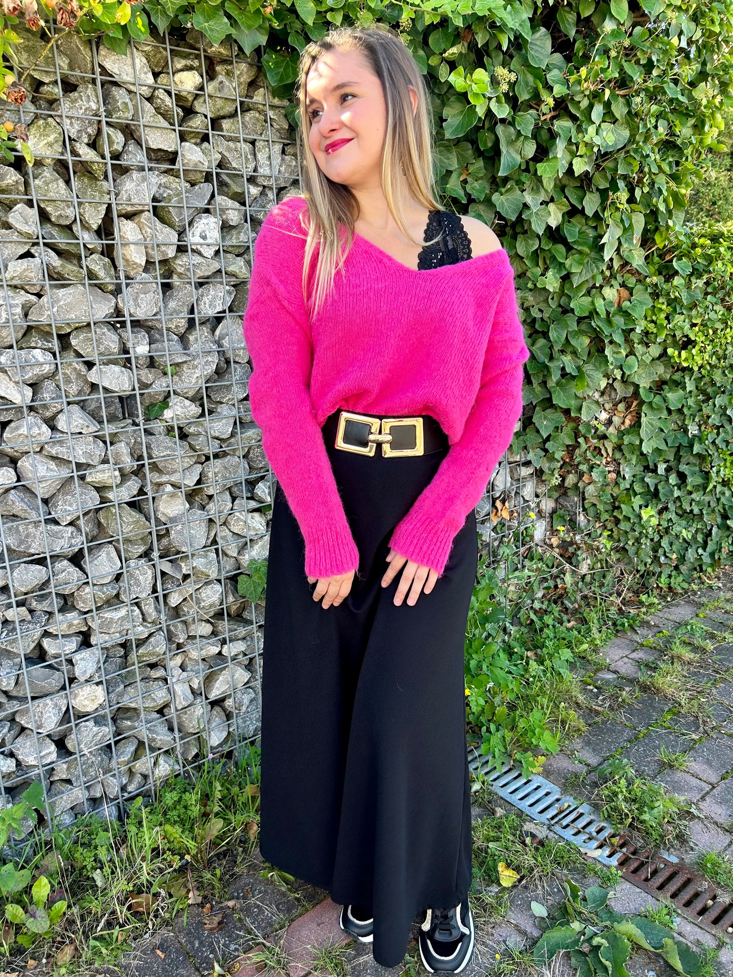 Pull Léa rose