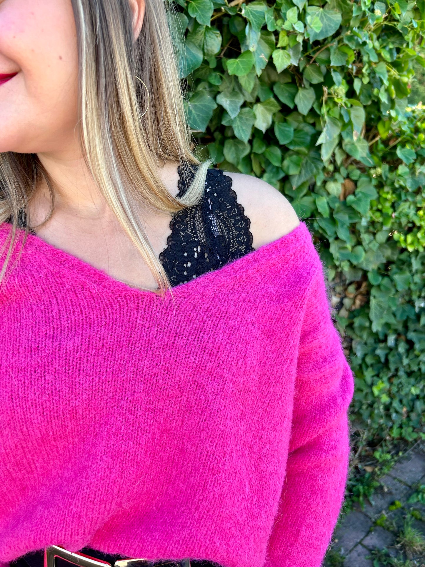 Pull Léa rose