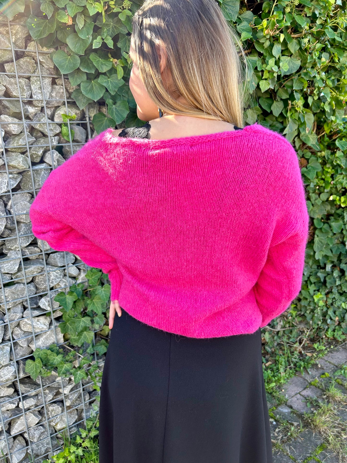Pull Léa rose