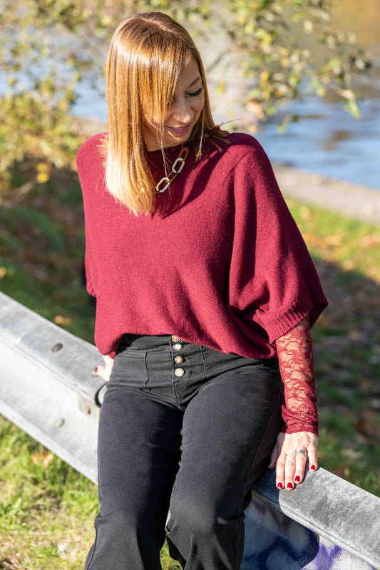 Pull Naël bordeaux