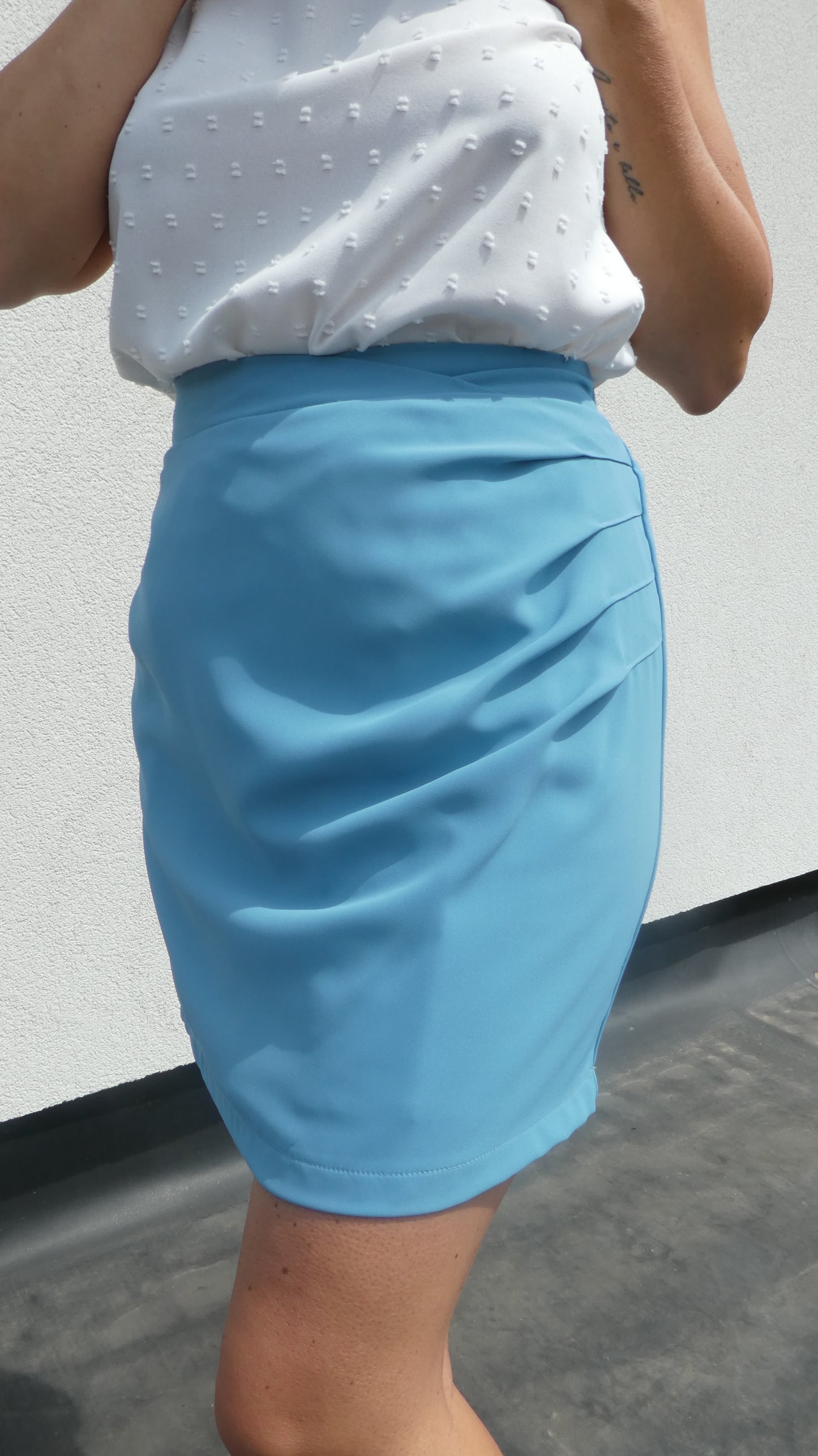 Jupe Camille bleu ciel