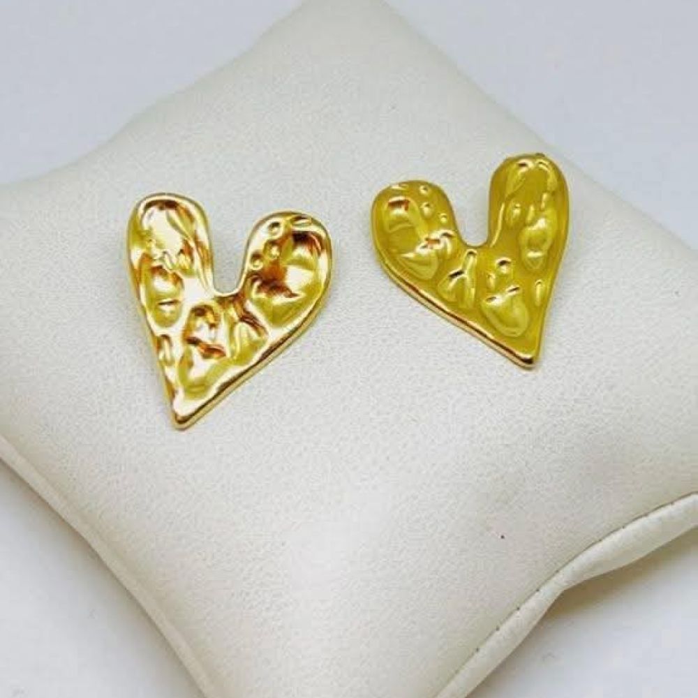Boucle d'oreille Coeur doré Nicole cavallaro Bd371