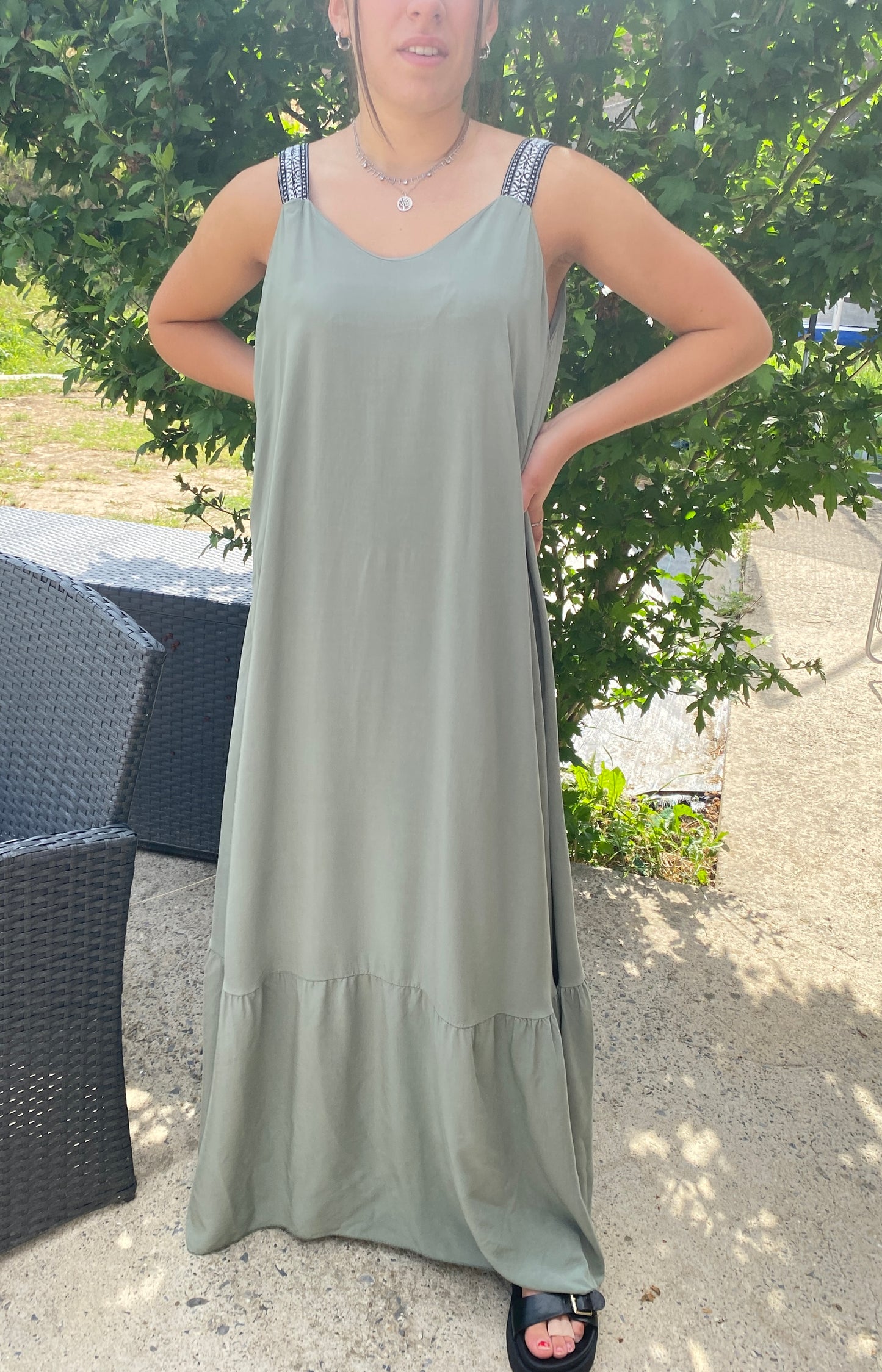 Robe Maeva kaki
