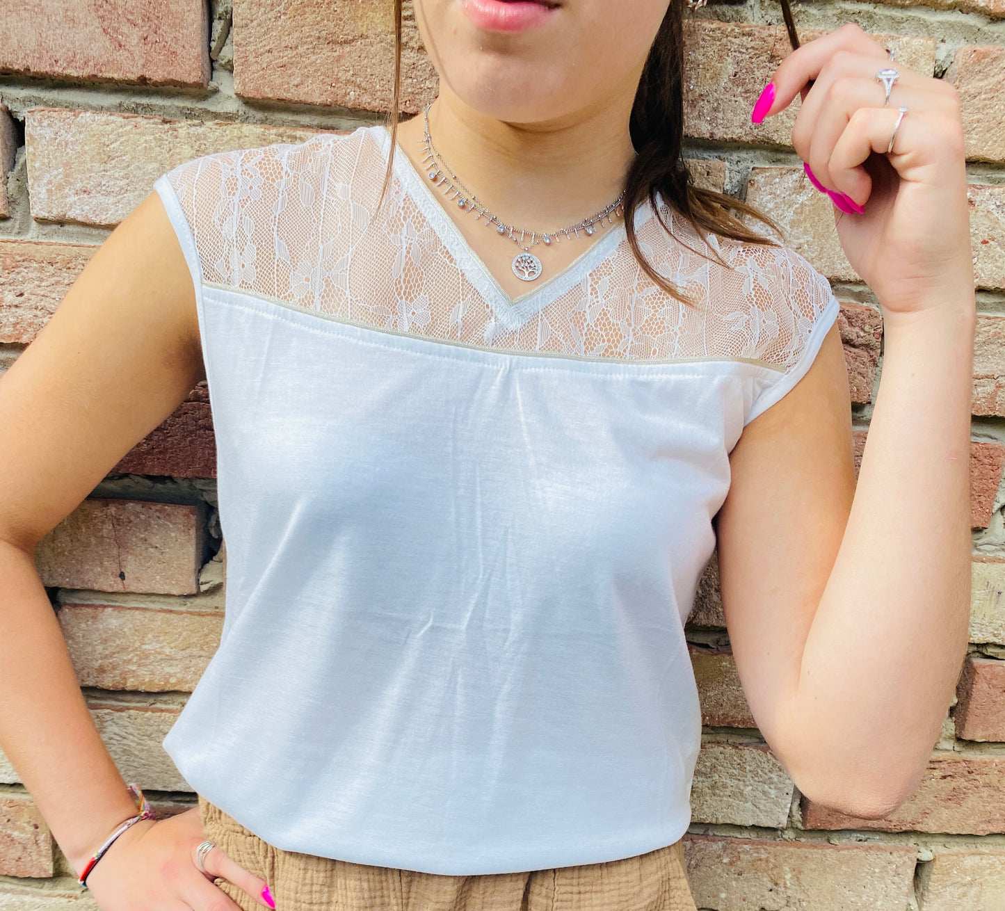 Blouse Molly blanc