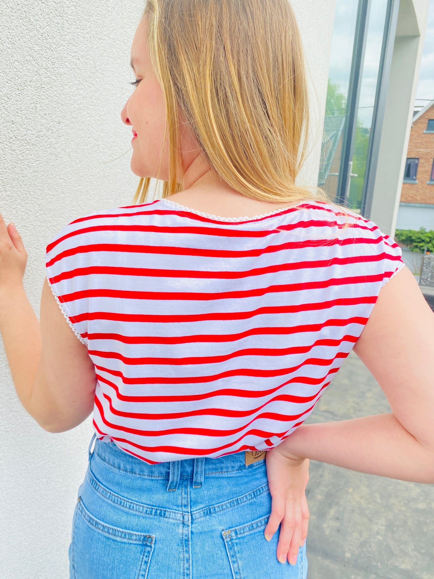 T-shirt Ophélie rouge