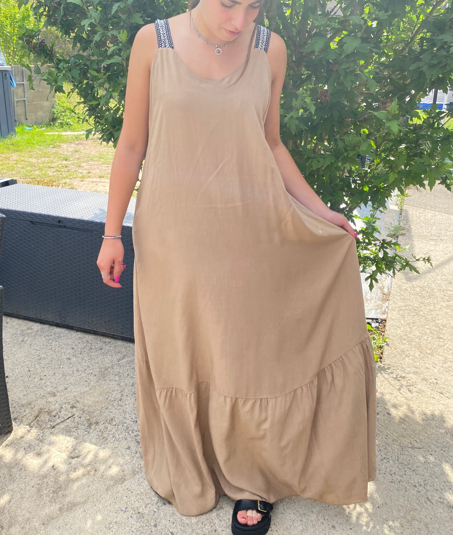 Robe Maeva camel clair