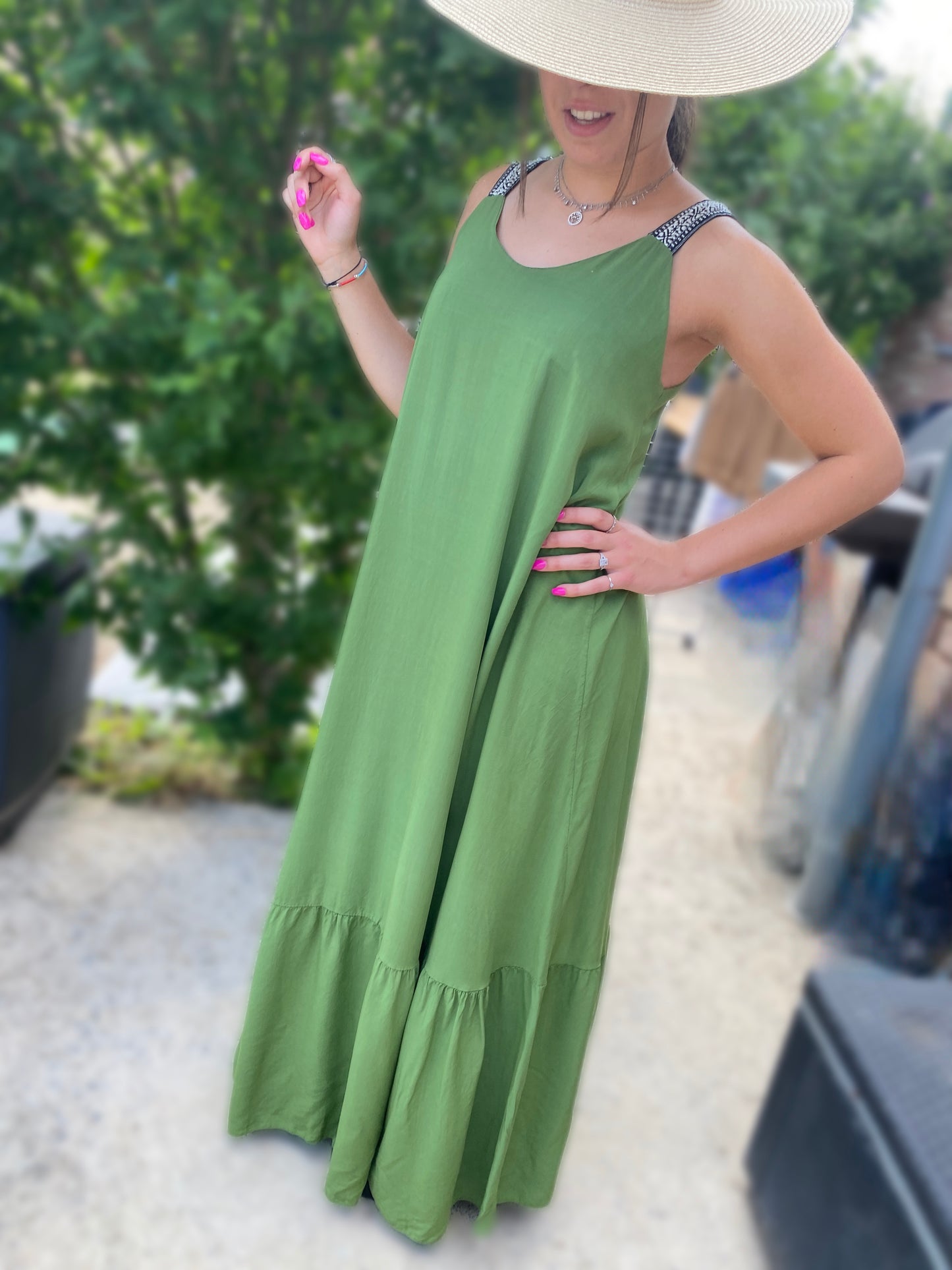 Robe Maeva vert