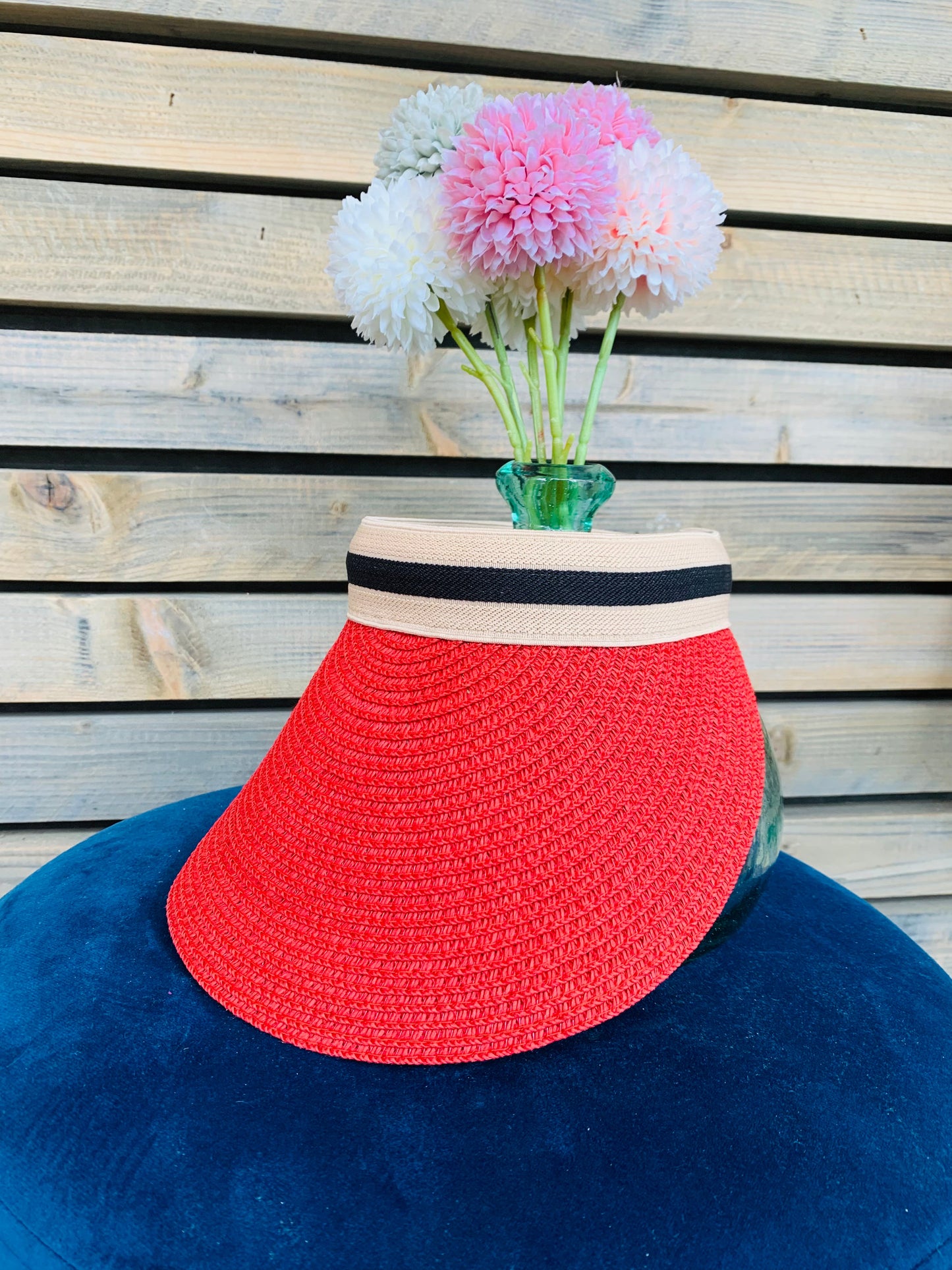 Visière Edwige rouge