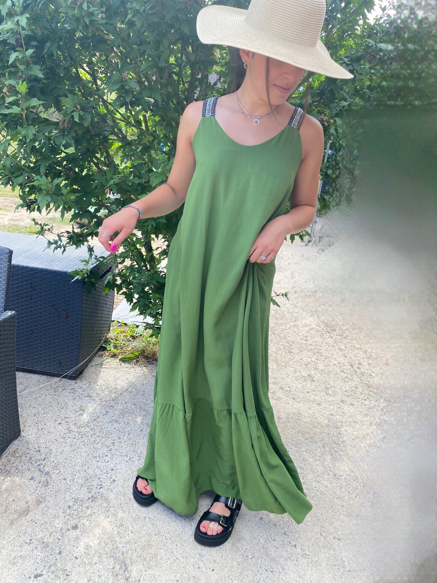 Robe Maeva vert
