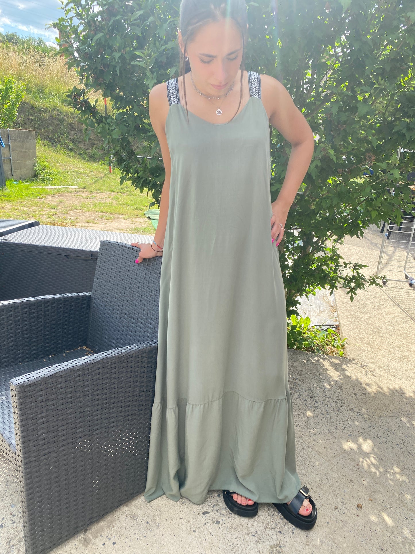 Robe Maeva kaki