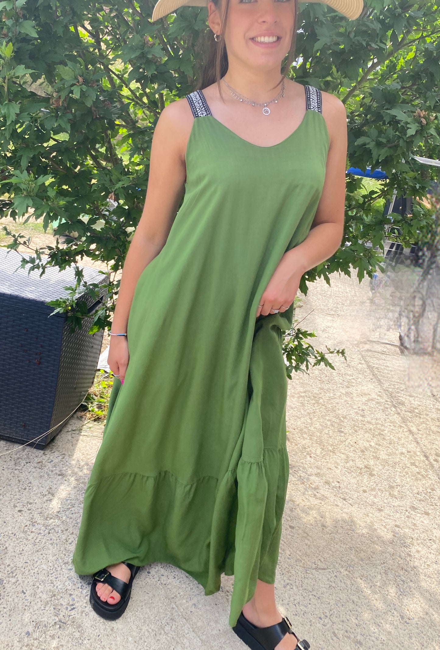 Robe Maeva vert