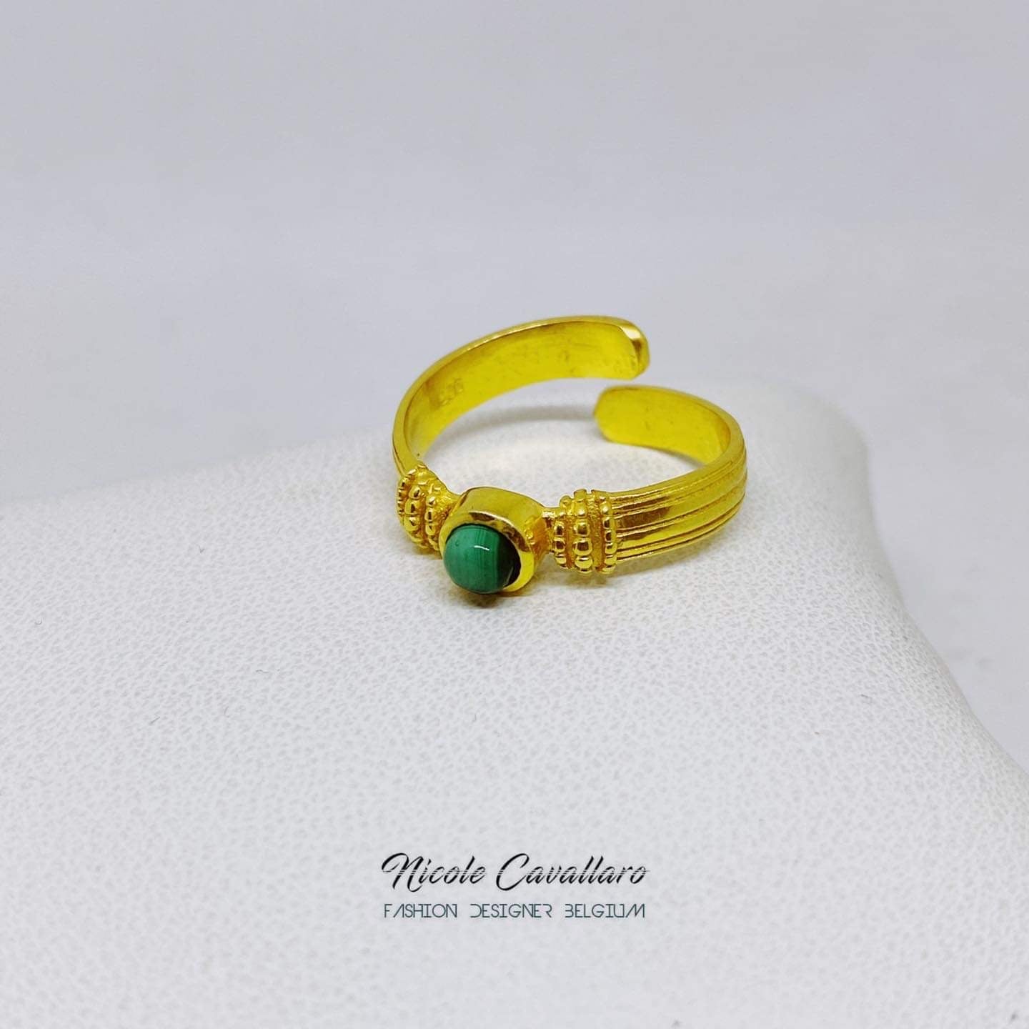 Bague Malachite Nicole Cavallaro