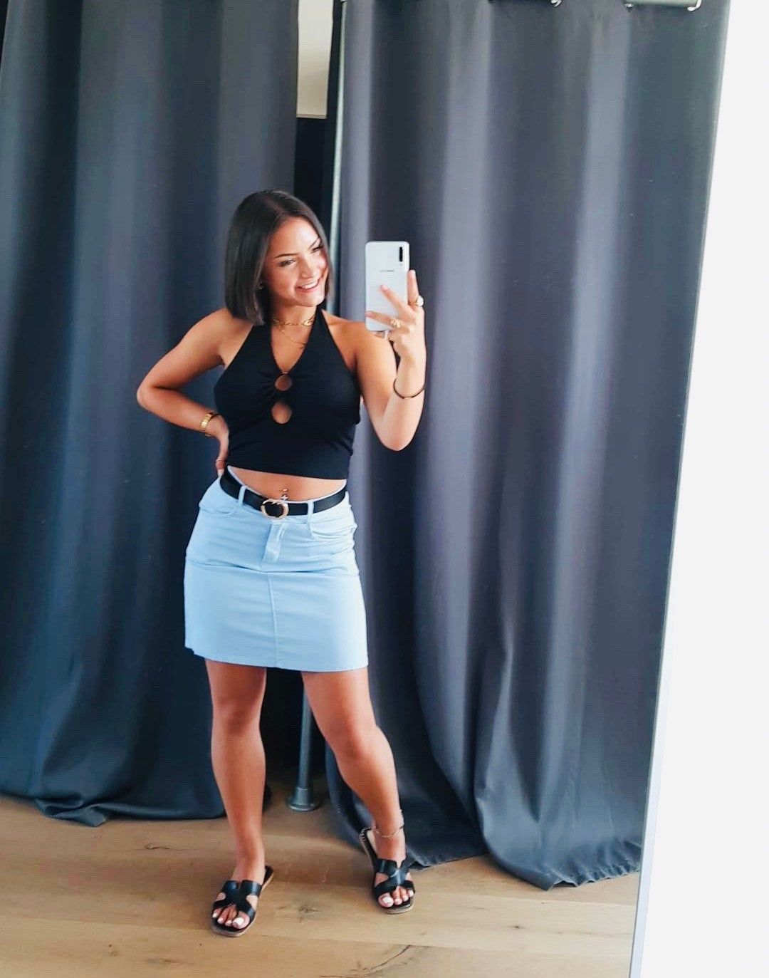 Jupe Hanae Bleu clair