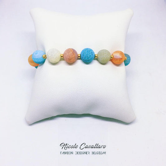 Bracelet Agate color "Nicole Cavallaro"