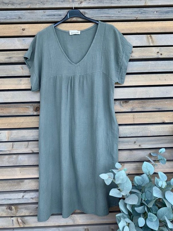 Robe Mahé kaki