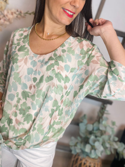 BLOUSE Laurinda vert eau