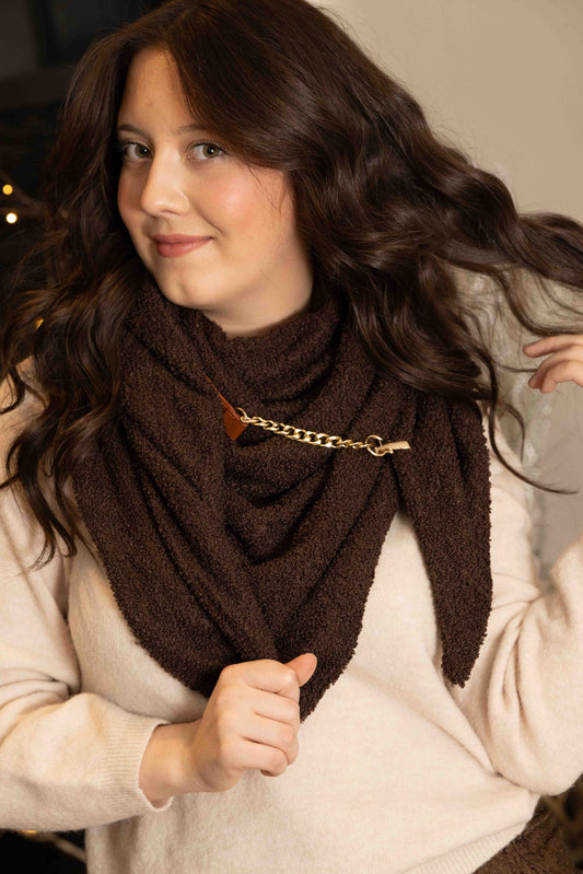 Echarpe triangle Escuella choco