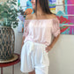 Blouse Alicia rose poudré