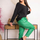 Pantalon Lou-Anne grande taille vert gucci