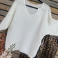 Pull Aya blanc cassé