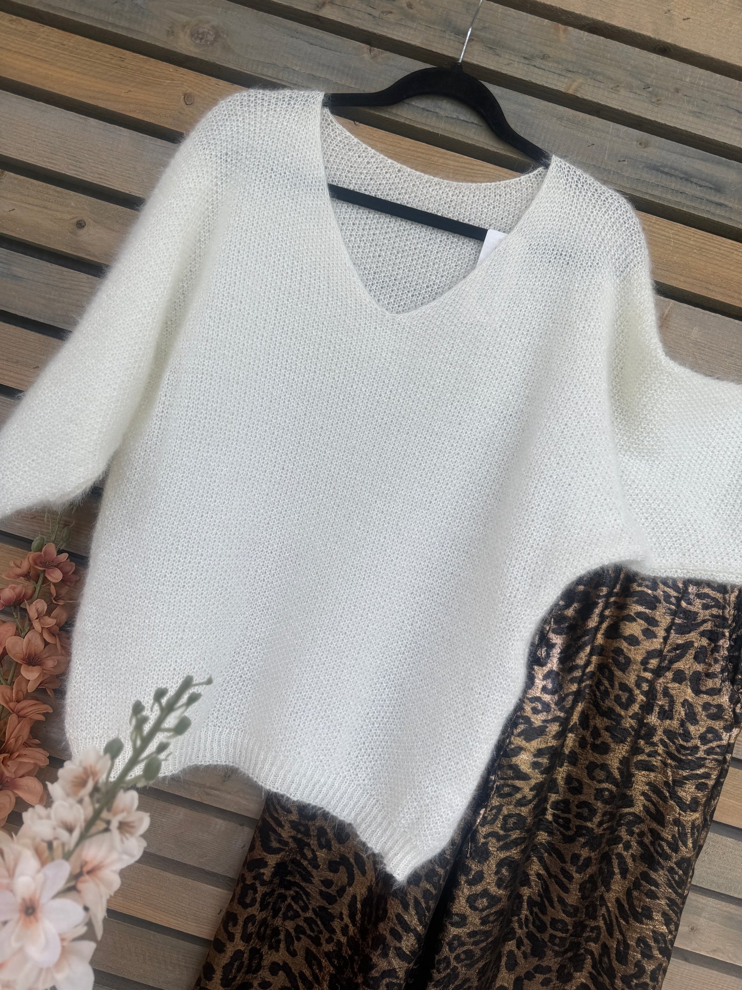 Pull Aya blanc cassé