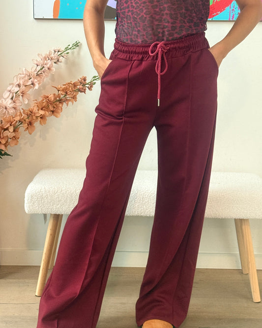 Pantalon Léna bordeaux