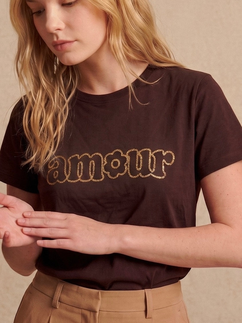 T-shirt Alma chocolat