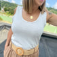 Top Virginia blanc
