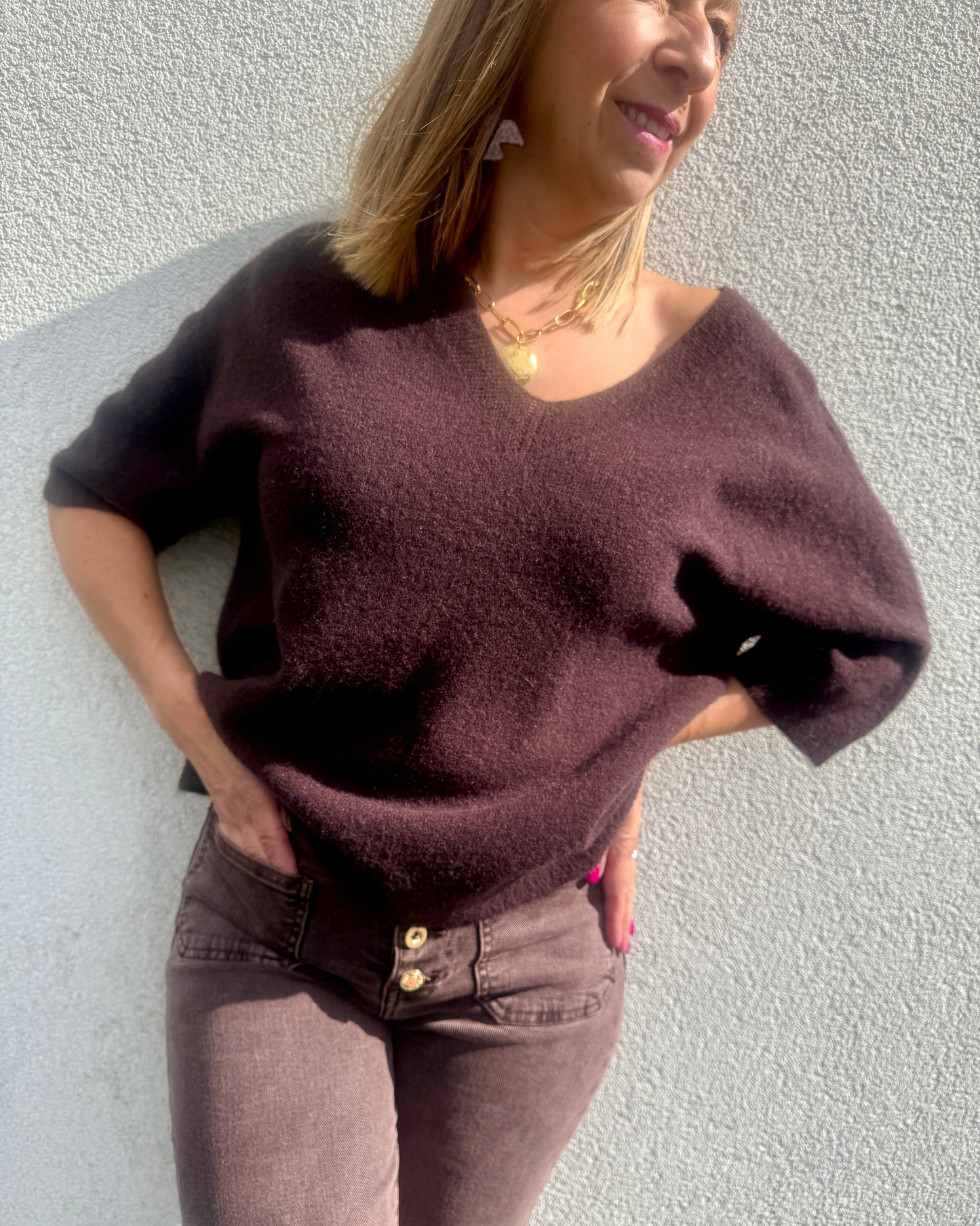 Pull Alba chocolat