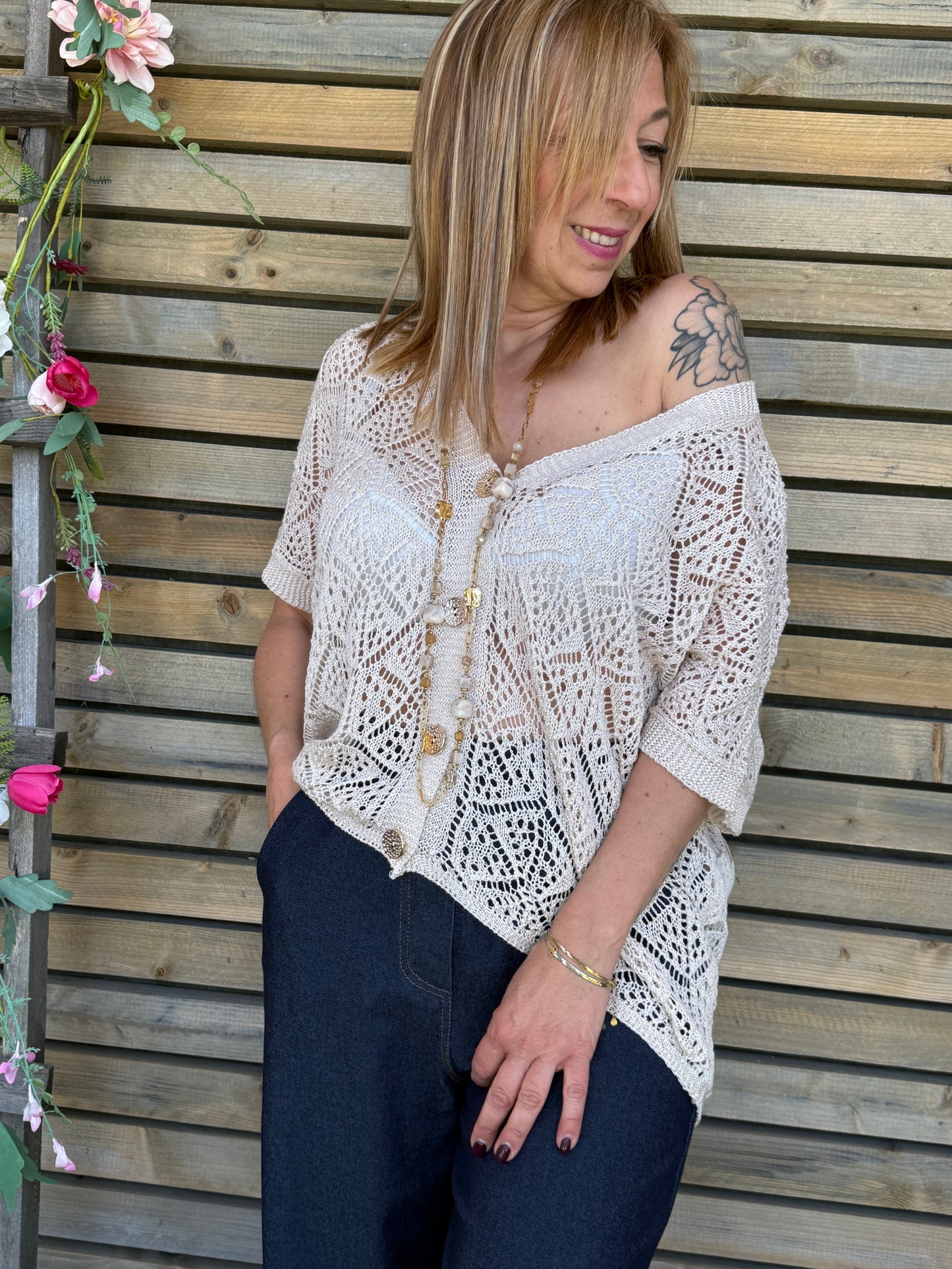 Gilet Danica beige