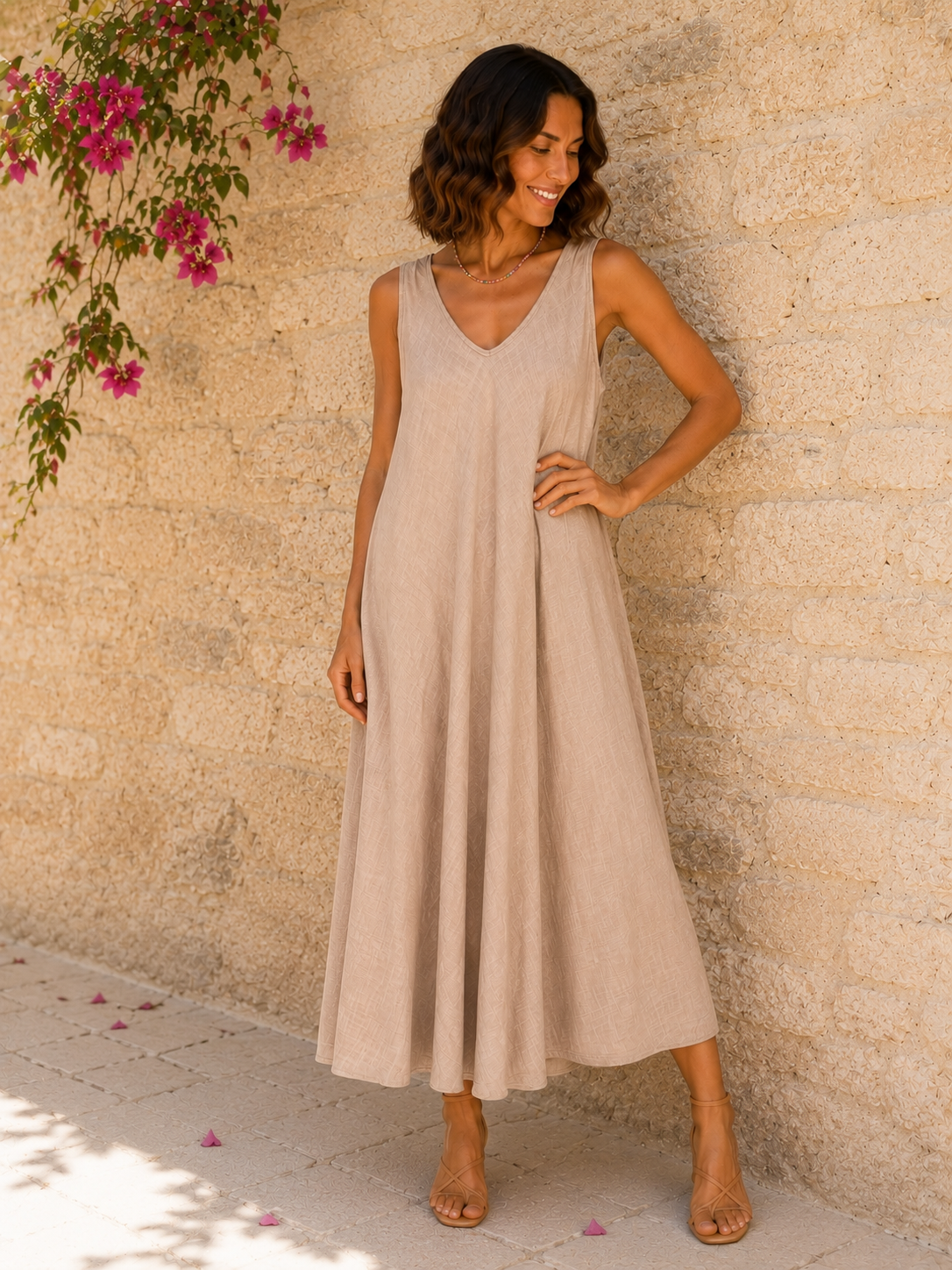 Robe Julietta camel