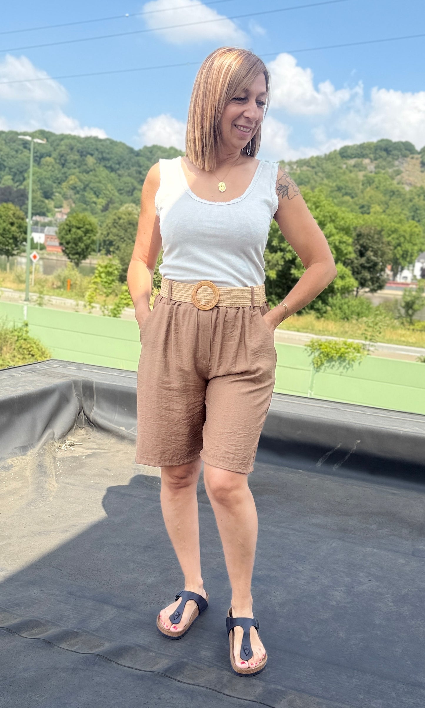 Bermuda/short Emma camel