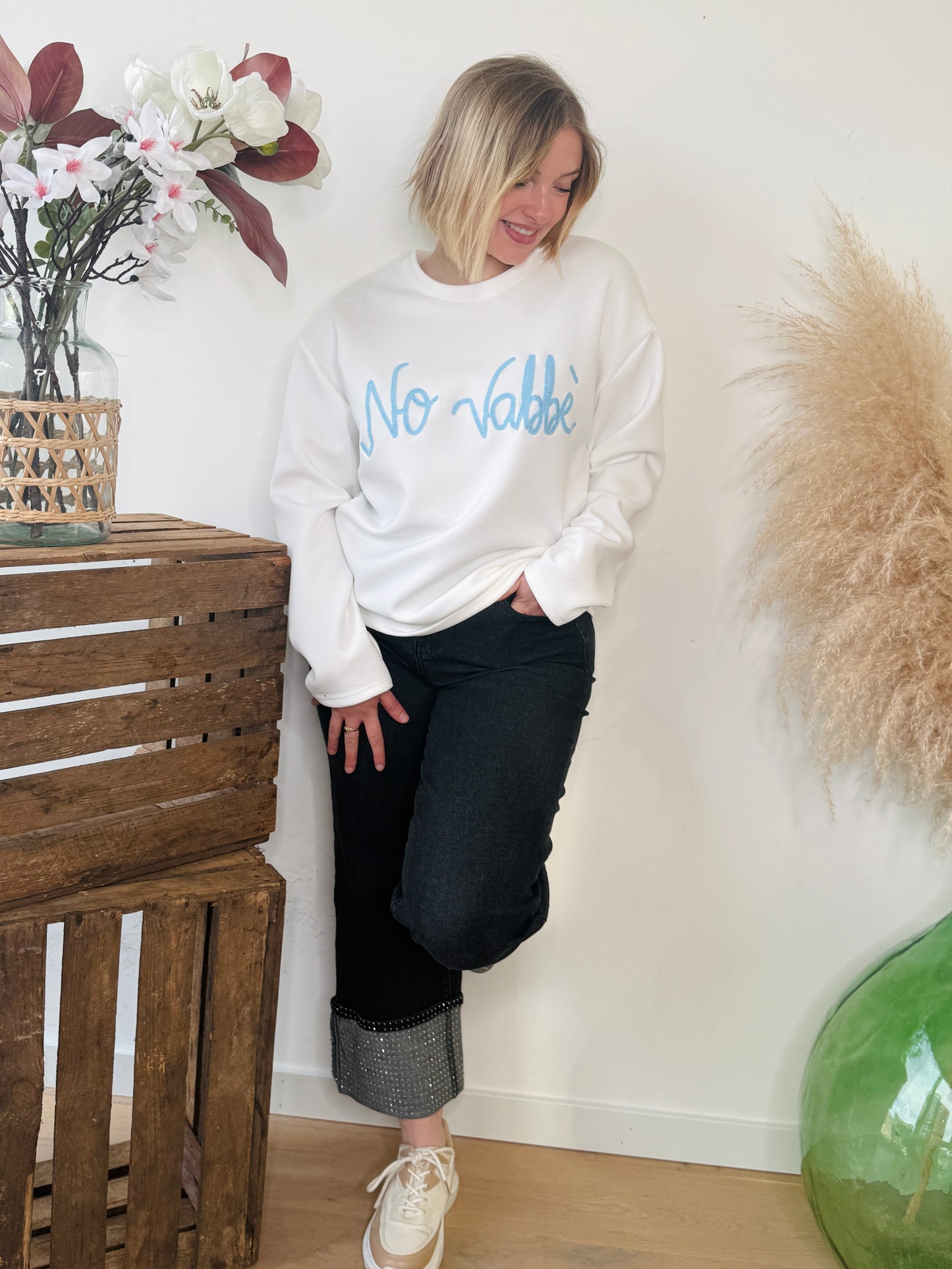 Sweat No Vabbé blanc