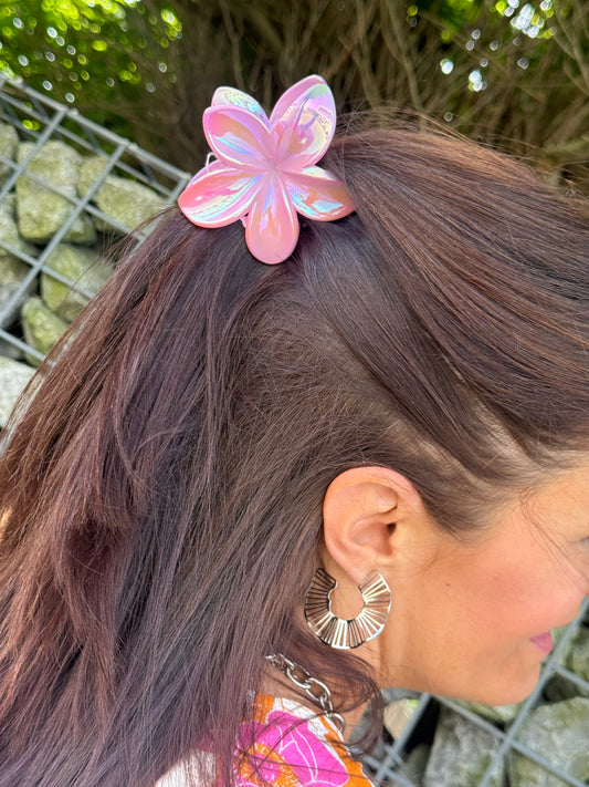 Pince fleur rose