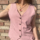 Gilet Carl rose