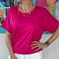 T-shirt Ophélia fuschia
