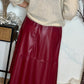 Jupe Axelle bordeaux