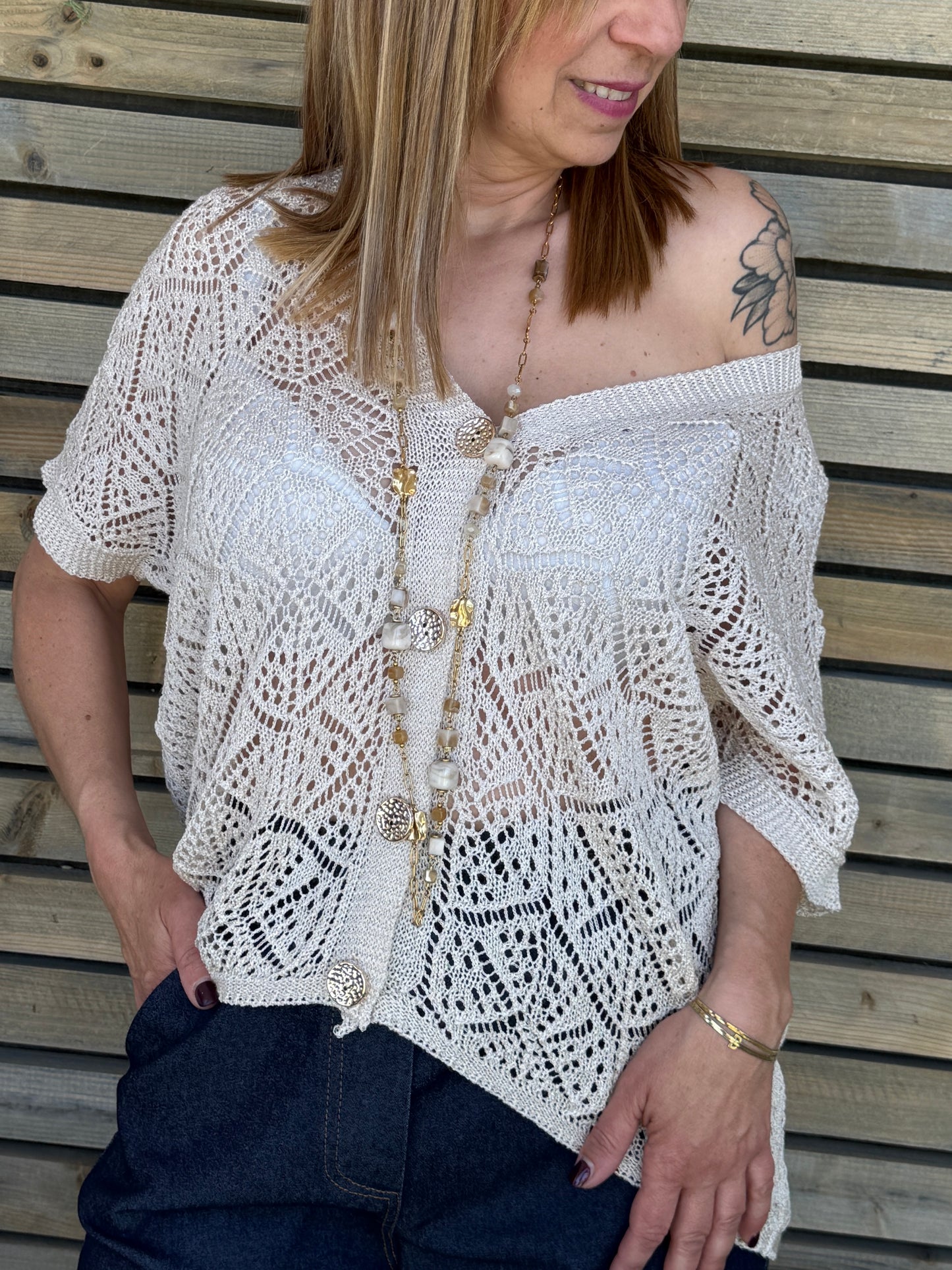 Gilet Danica beige