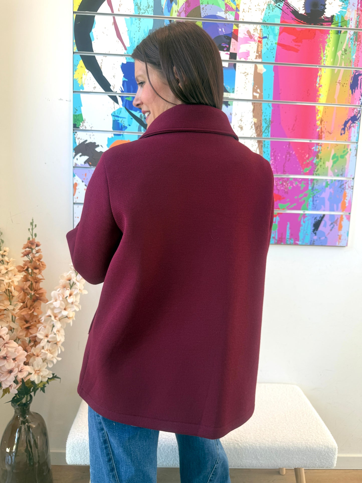Veste Lupin bordeaux