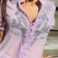 Chemisier Esmeralda lilas